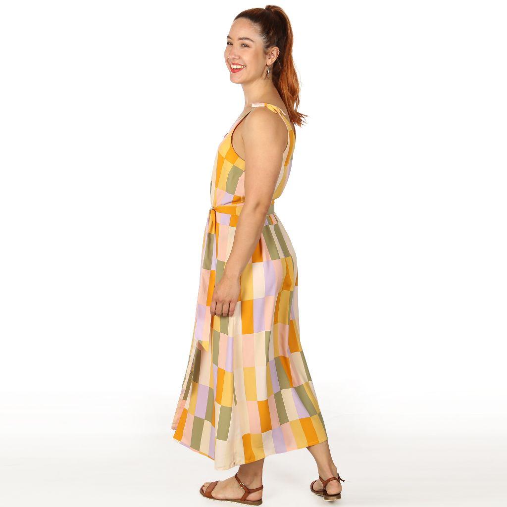 Papierschnittmuster Kleid mit Bindeträgern Frau Lulu XS-XXL